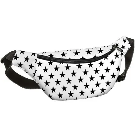 Ledvinka BUMBAG Hvězdy na bílém pozadí